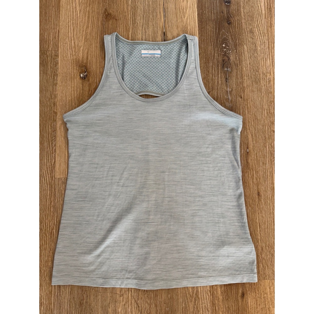 Columbia Tank Top Womens‎ XS Gray Space Dye Keyhole Back Activewear